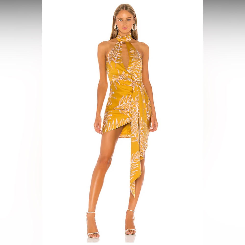 Antonia Mini Dress in Gold Tropical
Camila Coelho